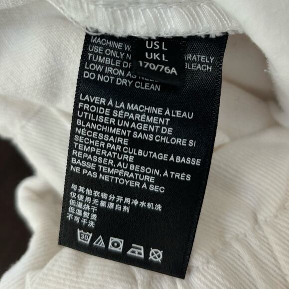 Urban Outfitters‎ BDG White Shorts Paper Bag Waist Jorts Size Large - Picture 6 of 9